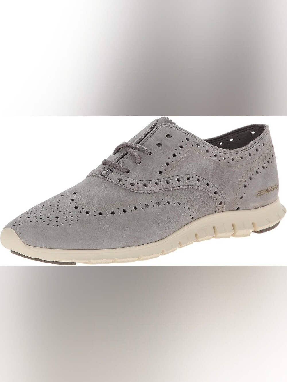 Cole Haan Zerogrand Laser Wingtip Oxford Gray Sneakers
